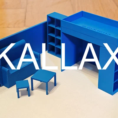 Mô hình tủ Ikea KALLAX tỉ lệ 1:25