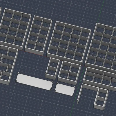 Mô hình tủ Ikea KALLAX tỉ lệ 1:25