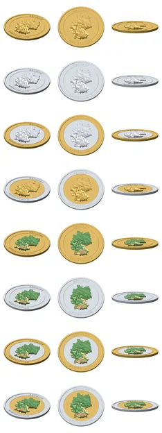 Đồng xu phù điêu địa hình 3D nước Đức (85 mm) – Token sưu tầm - Image 3