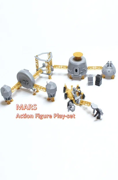 Bộ mô hình Astronaut Action Figure cho cuộc xâm lăng Sao Hỏa - Image 4