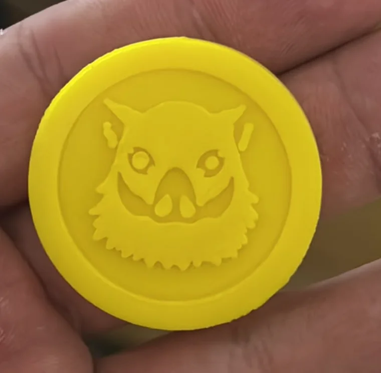 Token hình đầu heo Inosuke Hashibira