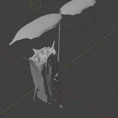 Mô hình 3D Korok với chong chóng lá xoay được cực dễ thương