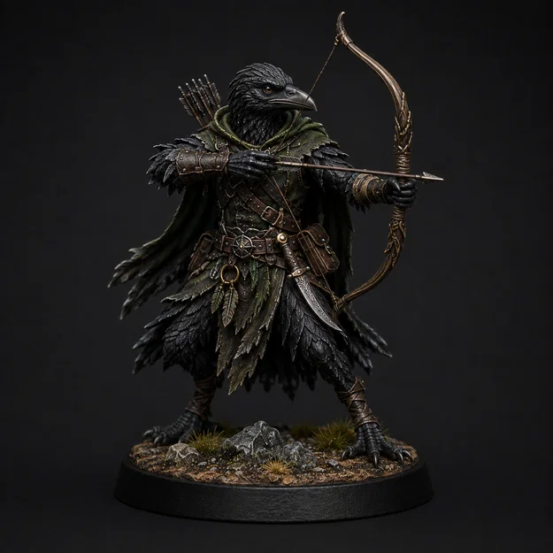 Mô hình Kenku Ranger (DnD) - Chiến binh chim siêu chi tiết - Image 1