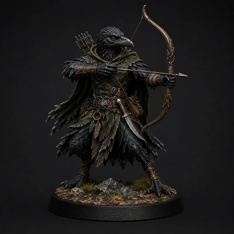 Mô hình Kenku Ranger (DnD) - Chiến binh chim siêu chi tiết