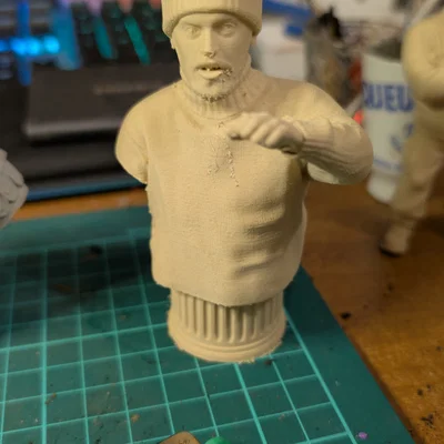 Mô hình 3D nhân vật Lyoha-3 đội mũ len cá tính - File in STL chất lượng