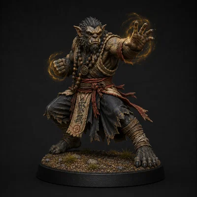 Mô hình Bugbear Monk 3D cực chất cho game DnD