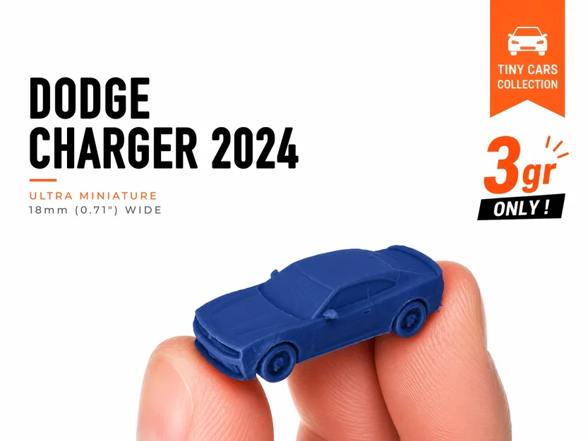 Tiny Dodge Charger 2024 - Bộ sưu tập xe mô hình mini - Image 1