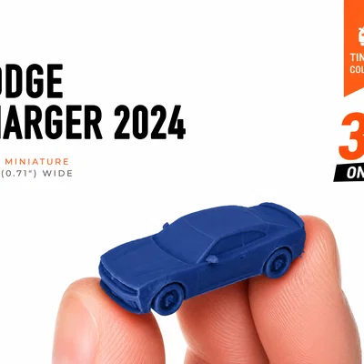 Tiny Dodge Charger 2024 - Bộ sưu tập xe mô hình mini