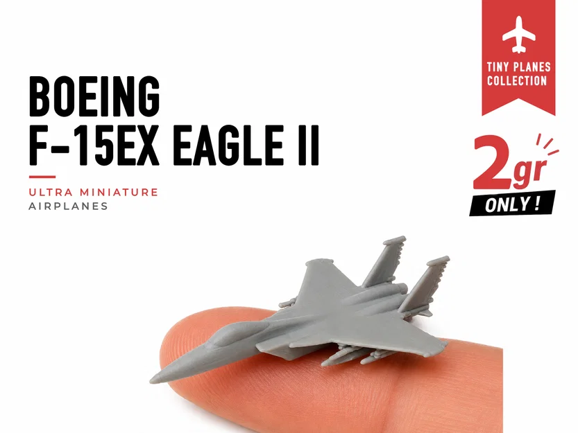 Mô hình siêu nhỏ Boeing F-15EX Eagle II - Bộ sưu tập Mini Planes - Image 1