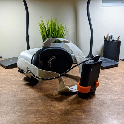 Ngàm gắn pin sạc dự phòng làm đối trọng cho Oculus Quest 2