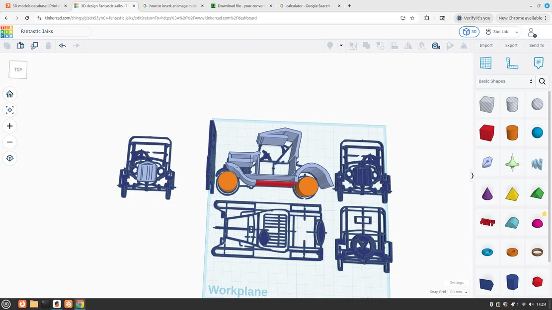 Mô hình Ford Model T dạng kit card - Image 5