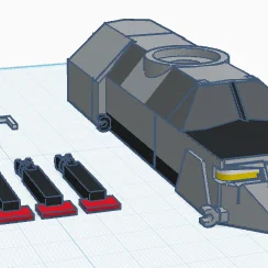 Mô hình 3D xe nghiên cứu bão T.I.V. 1 độc đáo cho người mê kỹ thuật