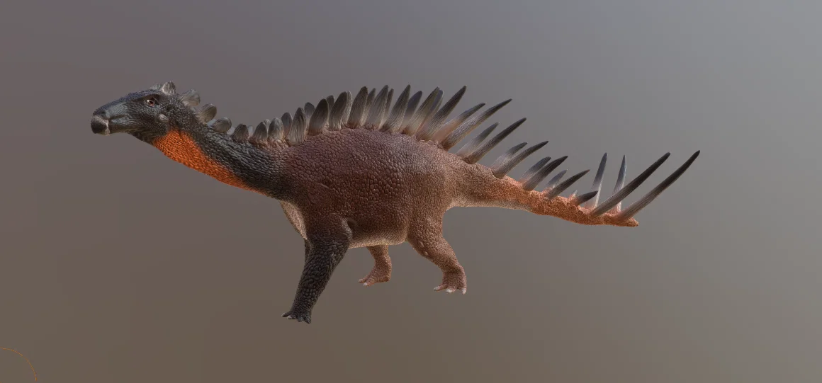 Mô hình in 3D Alcovasaurus - Khủng long Stegosaur chi tiết - Image 1