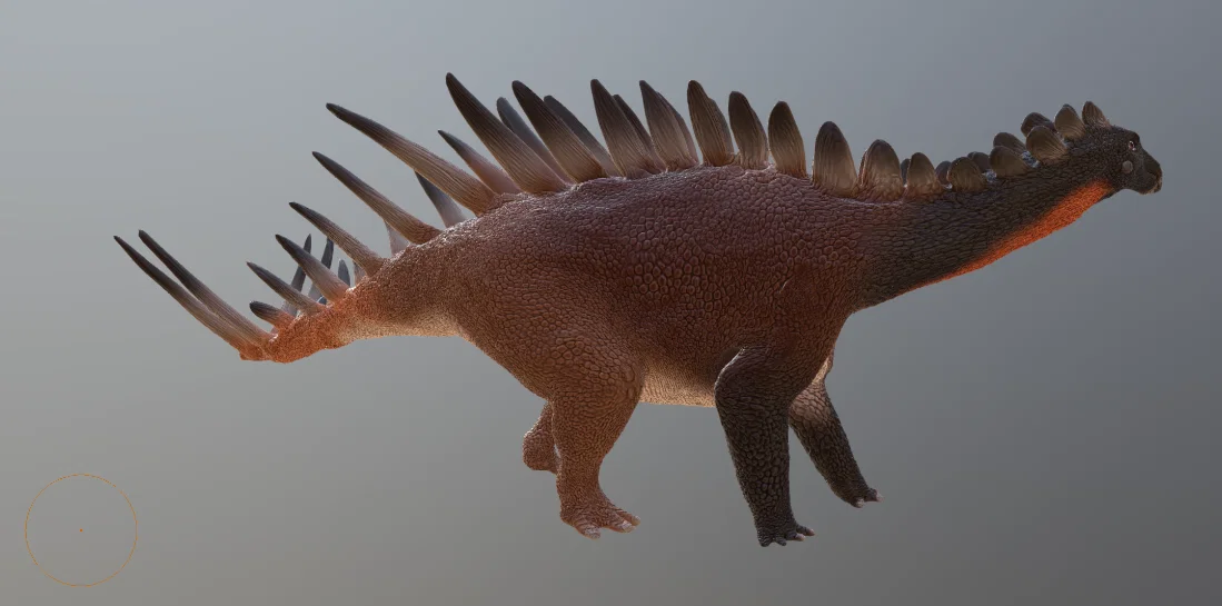 Mô hình in 3D Alcovasaurus - Khủng long Stegosaur chi tiết - Image 2