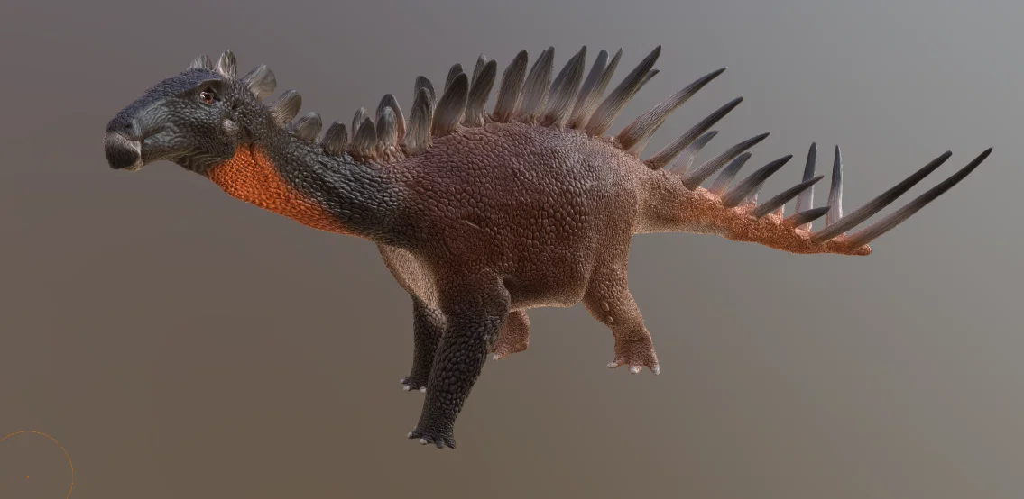 Mô hình in 3D Alcovasaurus - Khủng long Stegosaur chi tiết - Image 3