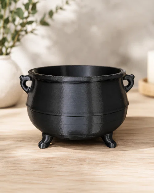 Chậu cây hình vạc phù thủy độc đáo (Cauldron Planter) - File in 3D - Image 2