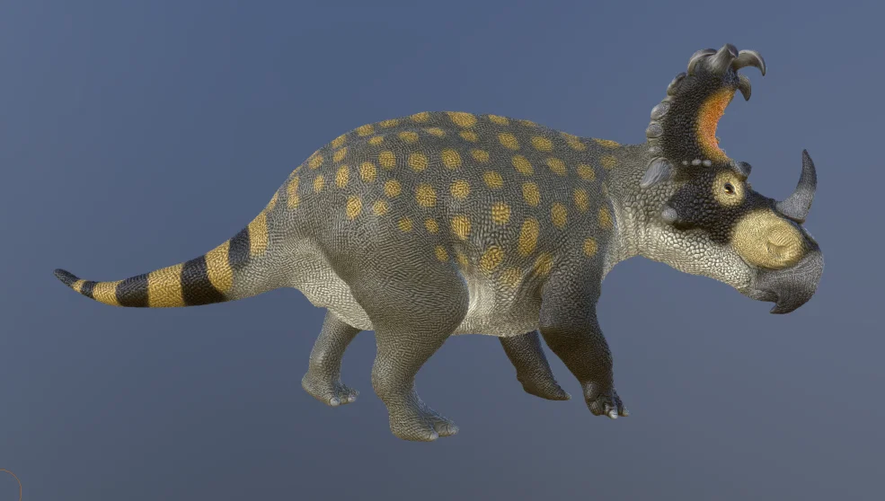 Mô hình 3D Sinoceratops: Khủng long có sừng từ kỷ Phấn trắng - Image 2