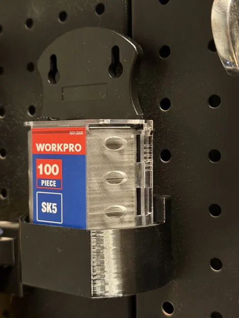 Giá treo hộp lưỡi dao Workpro 61mm cho bảng đục lỗ (Pegboard) - Image 1