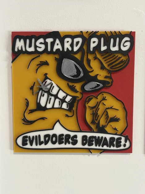 Logo 3D "Evil Doers Beware" của ban nhạc ska Mustard Plug - Image 1
