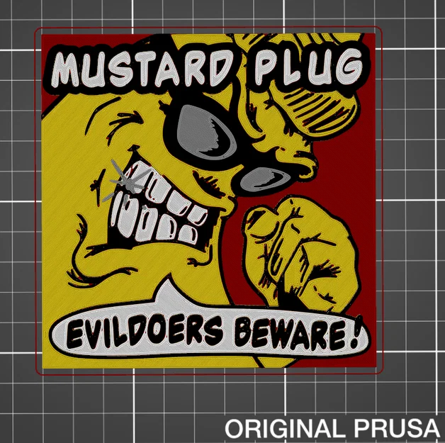 Logo 3D "Evil Doers Beware" của ban nhạc ska Mustard Plug - Image 6