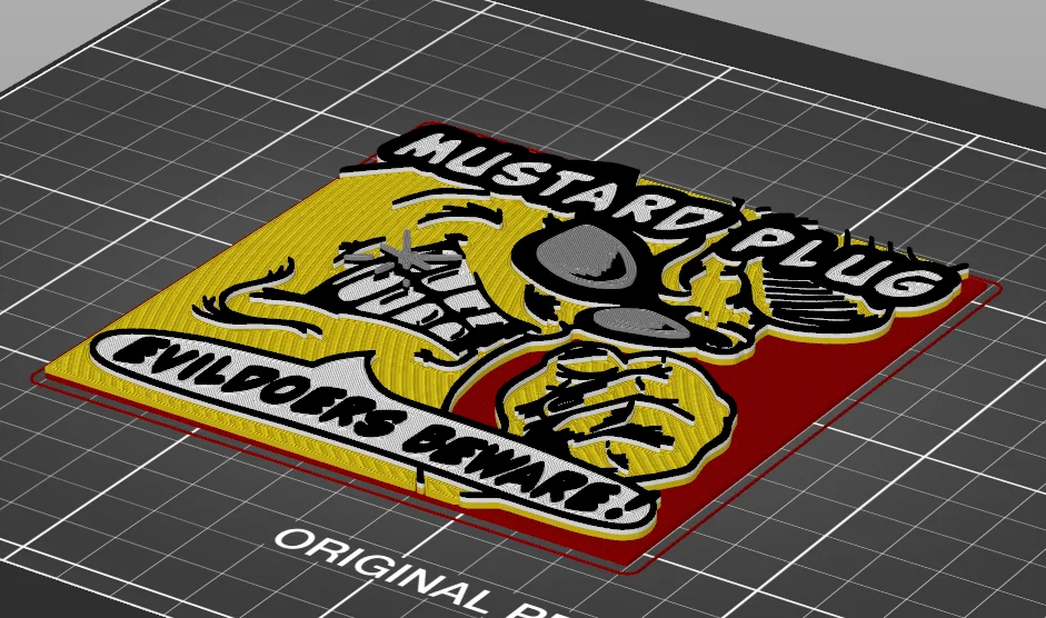 Logo 3D "Evil Doers Beware" của ban nhạc ska Mustard Plug - Image 7