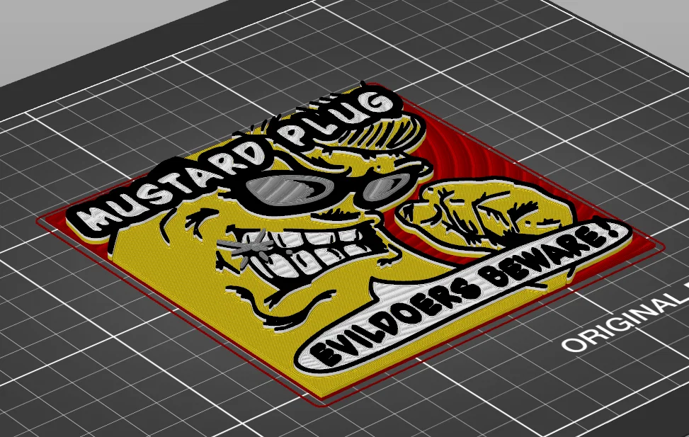 Logo 3D "Evil Doers Beware" của ban nhạc ska Mustard Plug - Image 8