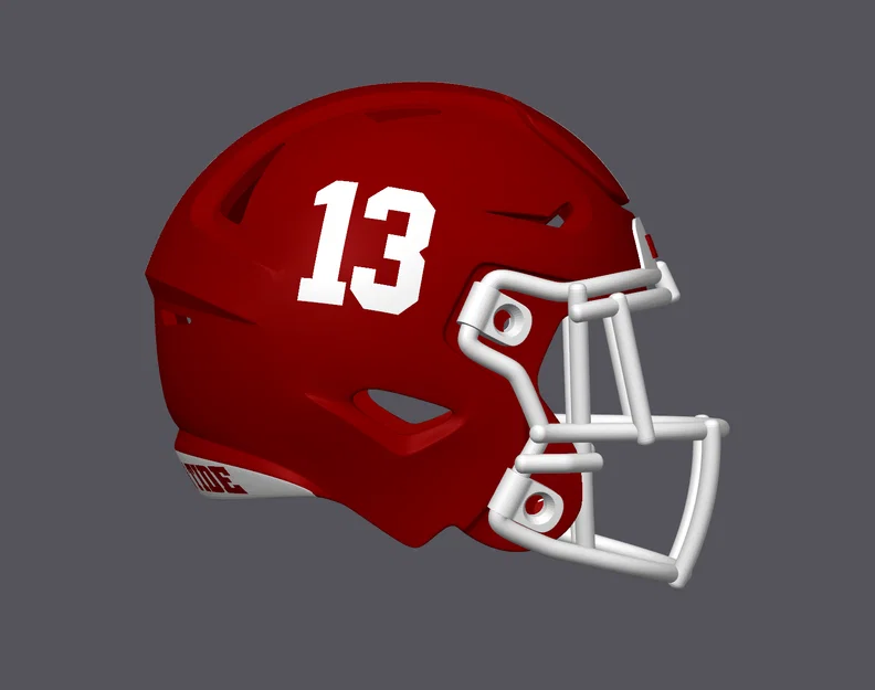 Mũ Bảo Hiểm Bóng Bầu Dục Alabama Crimson Tide - Speed Flex - Số 13 - Image 3