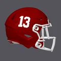 Mũ Bảo Hiểm Bóng Bầu Dục Alabama Crimson Tide - Speed Flex - Số 13 - Thumbnail 3