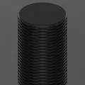 Hộp đựng có vân nhám (Knurled container) 40x132mm - Thumbnail 1