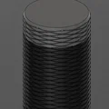 Hộp đựng có vân nhám (Knurled container) 40x132mm - Thumbnail 2