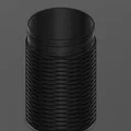 Hộp đựng có vân nhám (Knurled container) 40x132mm - Thumbnail 3