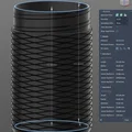 Hộp đựng có vân nhám (Knurled container) 40x132mm - Thumbnail 5