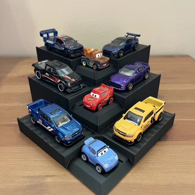 Kệ trưng bày xe mô hình Hot Wheels/Matchbox dạng lắp ghép hình Chevron