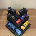 Kệ trưng bày xe mô hình Hot Wheels/Matchbox dạng lắp ghép hình Chevron - Thumbnail 2
