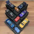 Kệ trưng bày xe mô hình Hot Wheels/Matchbox dạng lắp ghép hình Chevron - Thumbnail 3