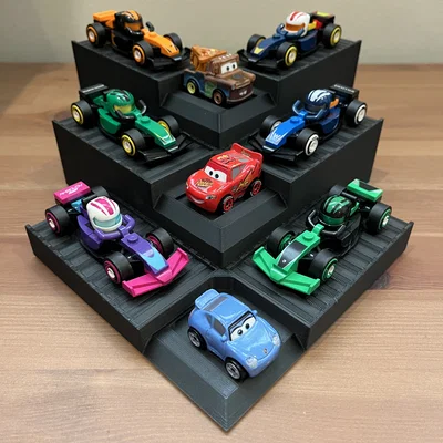 Kệ trưng bày xe mô hình Hot Wheels/Matchbox dạng lắp ghép hình Chevron