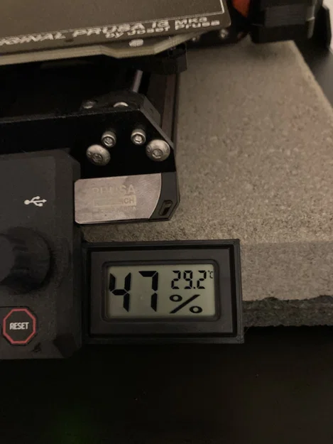 Giá đỡ nhiệt kế cho thùng máy (Enclosure) Prusa MK4 - Image 1