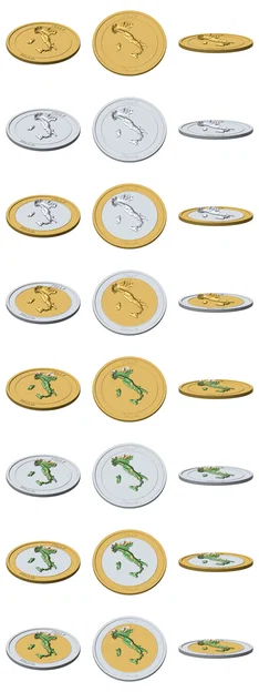 Đồng xu 3D địa hình nước Ý 85 mm – Token sưu tầm cao cấp - Image 3