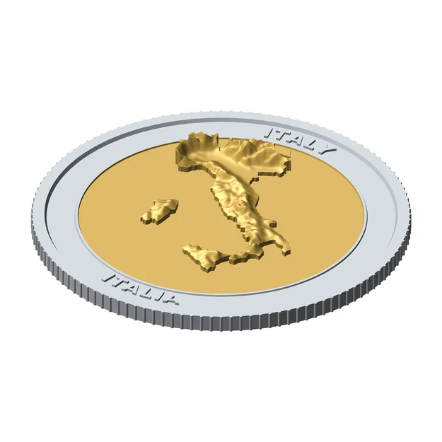 Đồng xu 3D địa hình nước Ý 85 mm – Token sưu tầm cao cấp - Image 4
