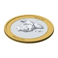 Đồng xu địa hình 3D Tây Ban Nha 85 mm – Token sưu tầm phù điêu - Thumbnail 1