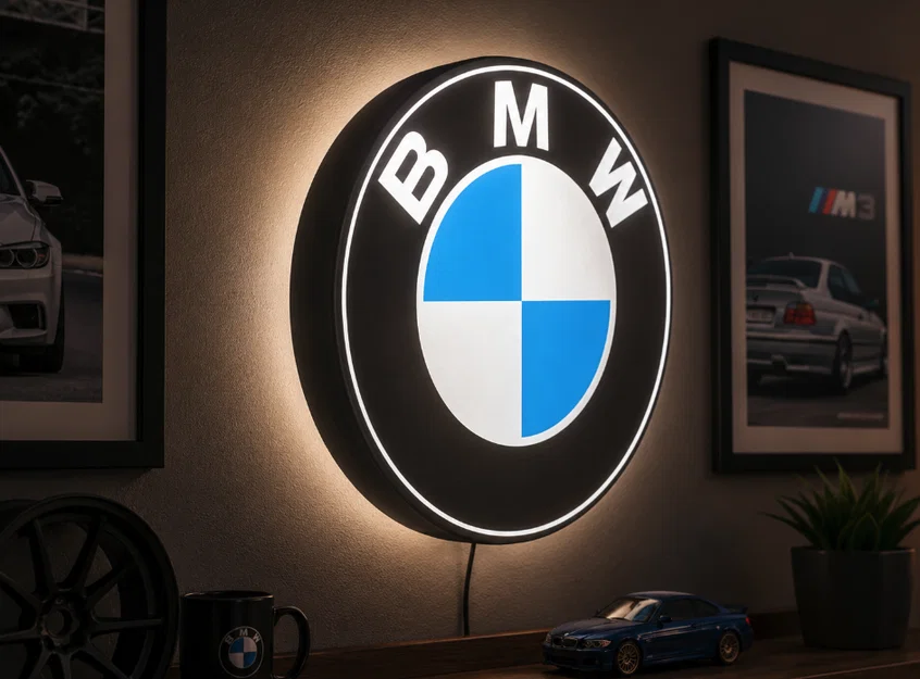 Hộp Đèn LED BMW | File 3MF In 3D Nhiều Màu - Image 1