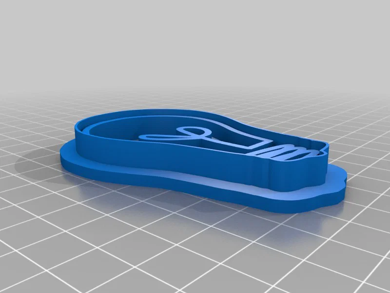 Khuôn cắt bánh quy hình bóng đèn (Light Bulb Cookie Cutter) in 3D - Image 1