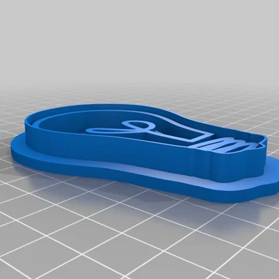 Khuôn cắt bánh quy hình bóng đèn (Light Bulb Cookie Cutter) in 3D
