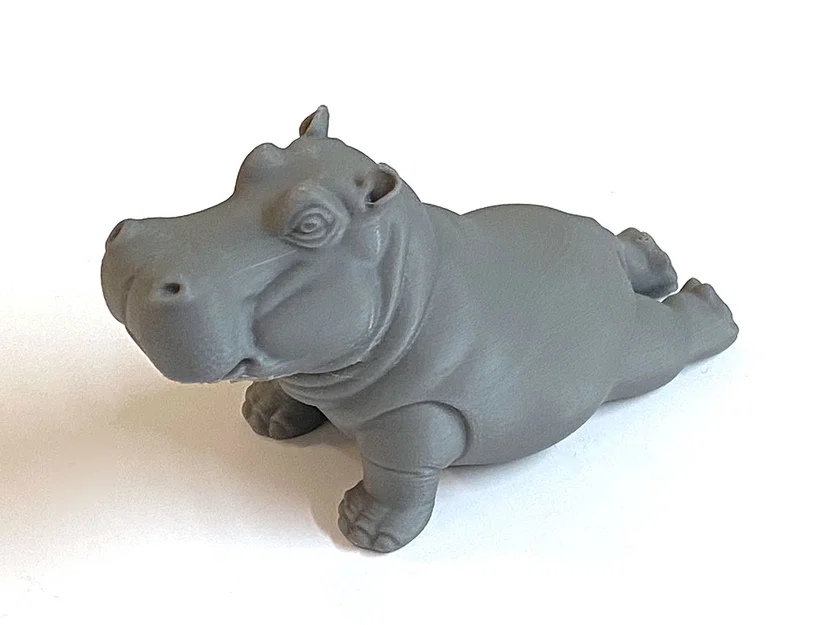 Mô hình chú hà mã Hippo Pippo vươn vai trang trí bàn làm việc - Image 2