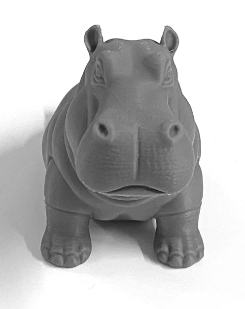 Mô hình chú hà mã Hippo Pippo vươn vai trang trí bàn làm việc - Image 3