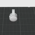 Mô hình 3D chú blob nhỏ đeo tai nghe siêu dễ thương - Thumbnail 2