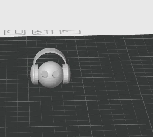 Mô hình 3D chú blob nhỏ đeo tai nghe siêu dễ thương - Image 3