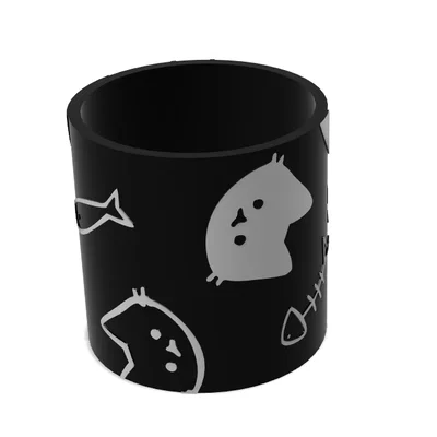 Chậu cây hình mèo xinh xắn - Mẫu in 3D trang trí decor độc đáo