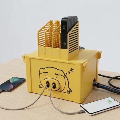 Hộp đựng ổ cắm điện hình chú heo đáng yêu