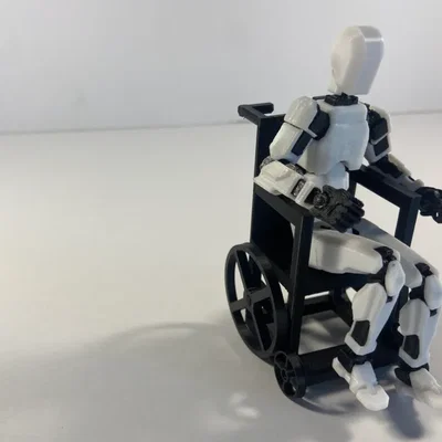 Xe lăn 3D cho mô hình Dummy 13 - Phụ kiện độc đáo